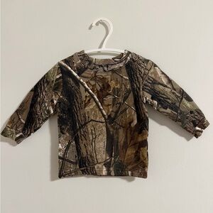Bass Pro Shops Kids Woodland Camo Long Sleeve Tee